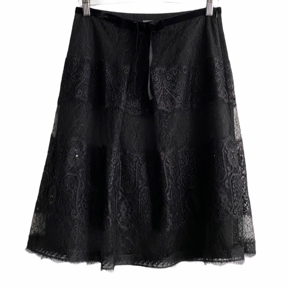 Stunning Ann Taylor Skirt, lace/sequin, Like new - Picture 2 of 15